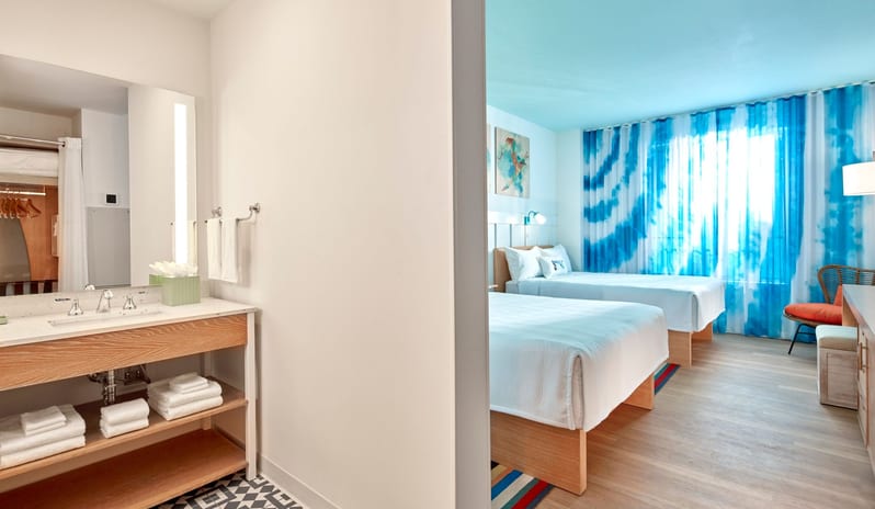 Universal’s Endless Summer Resort  Surfside Inn and Suites - Standard Room  Full View